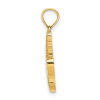 14K w/ Enamel Corn with Peeled Husk Charm-K6906