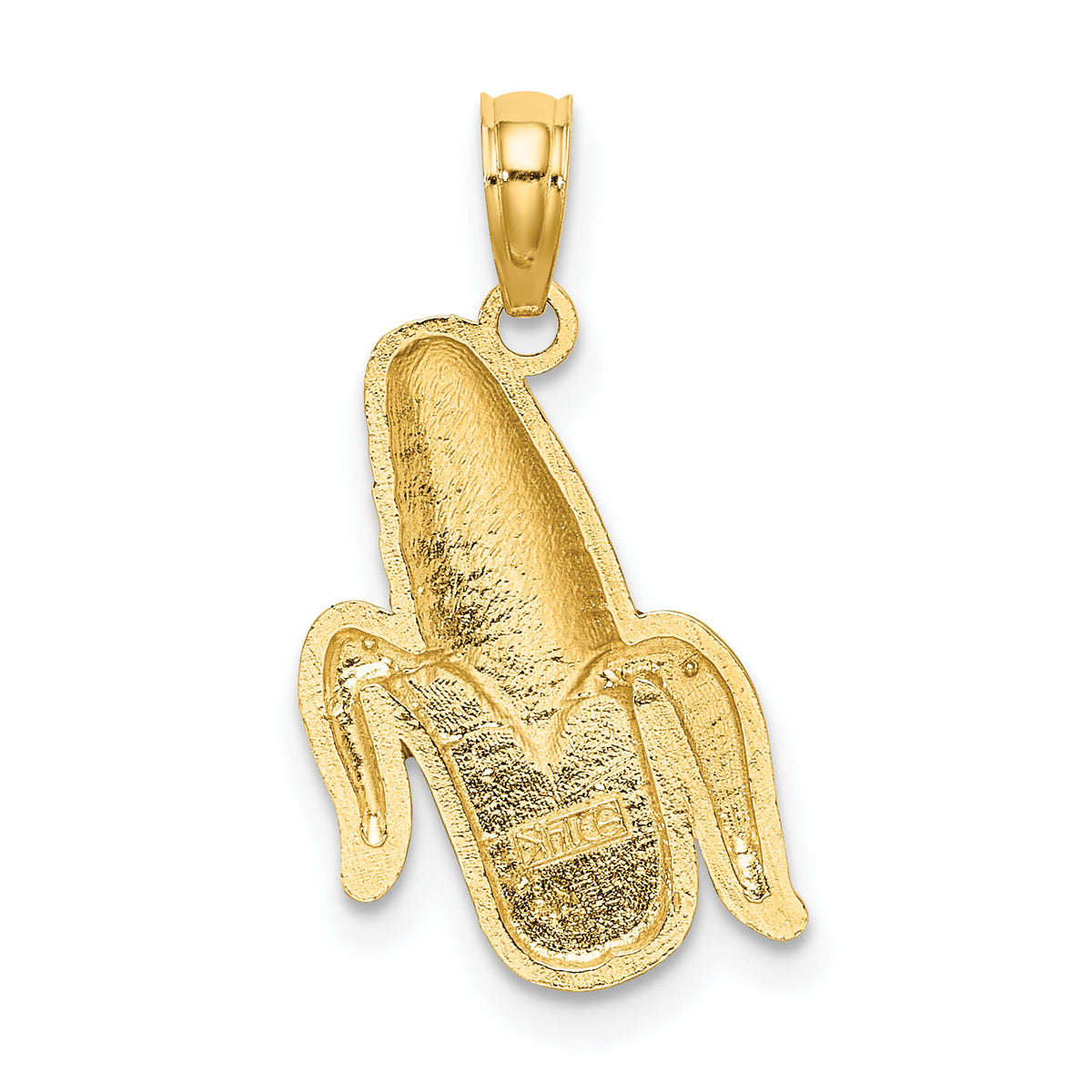14K w/ Enamel Corn with Peeled Husk Charm-K6906
