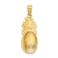 14K w/ Enamel 2-D Pineapple Charm-K6907