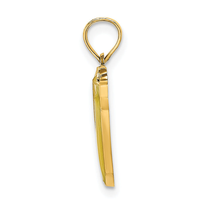 14K w/ Enamel 2-D Bananas Charm-K6908