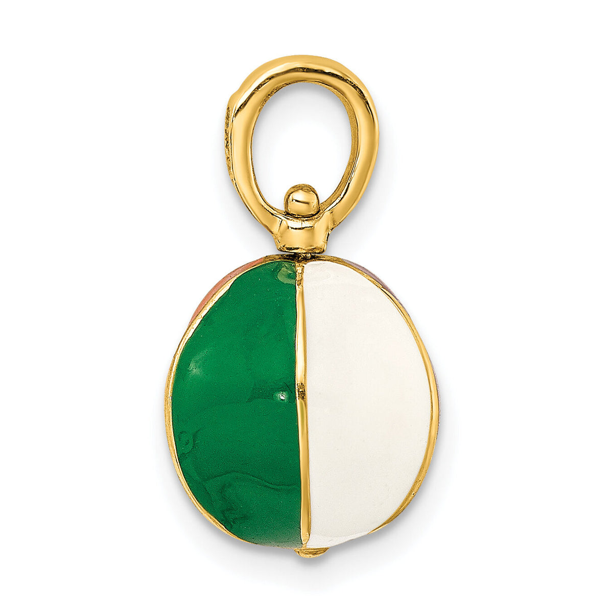 14K 3-D Multi Color Enamel Beach Ball Charm-K6921