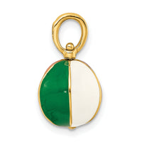 14K 3-D Multi Color Enamel Beach Ball Charm-K6921