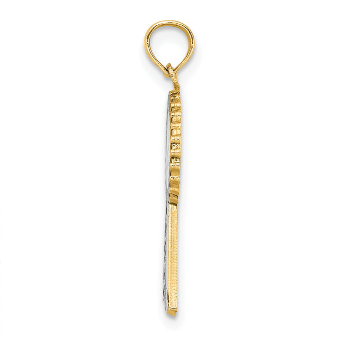 14K Enamel 1st PLACE Ribbon Charm-K6964