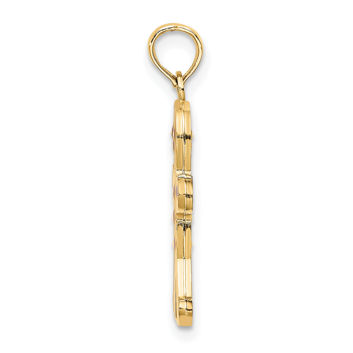 14K 3-D Enameled Gingerbread Man Charm-K6970