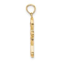 14K 3-D Enameled Gingerbread Man Charm-K6970