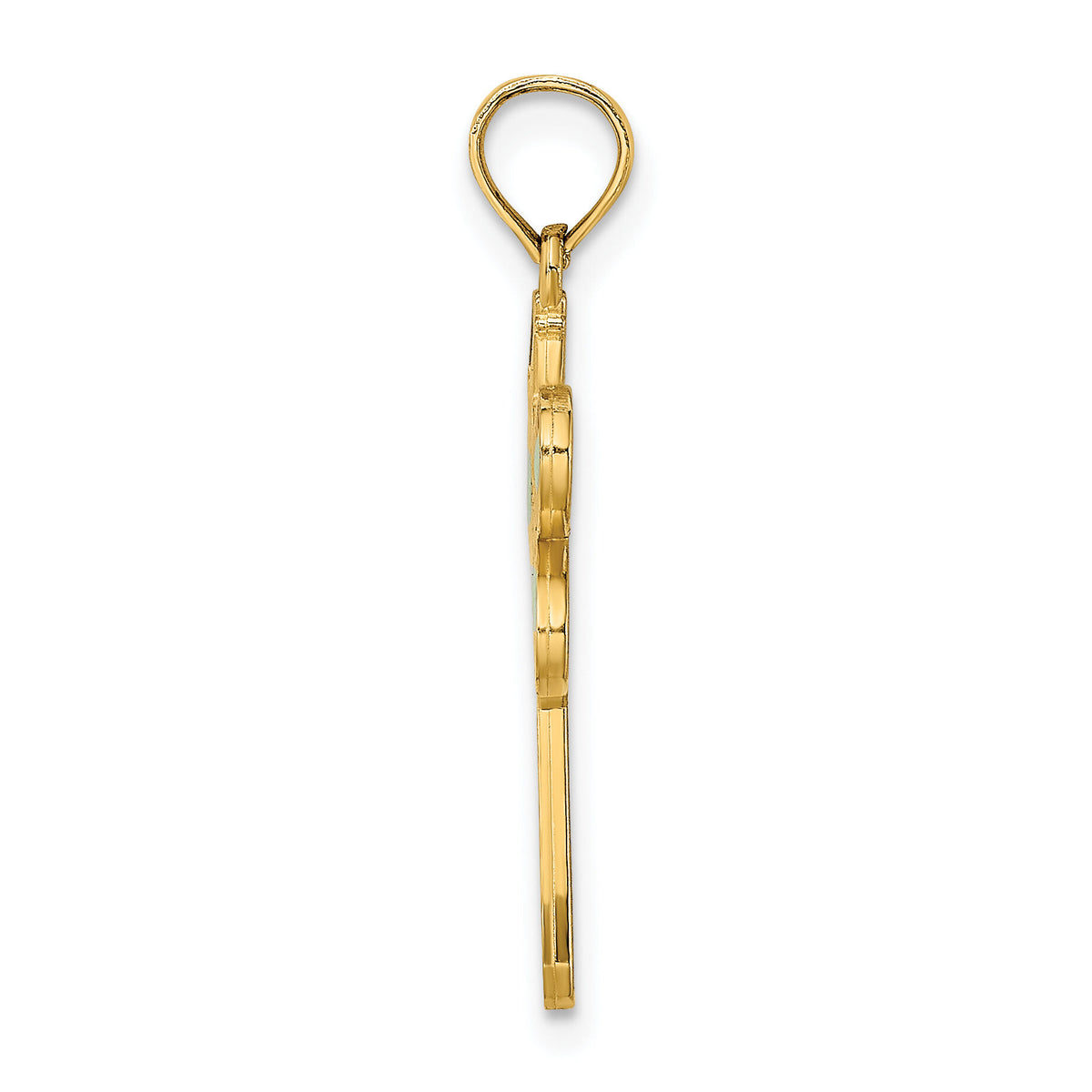 14K Multi Color Enamel Dragonfly Charm-K6985