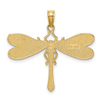 14K Multi Color Enamel Dragonfly Charm-K6986