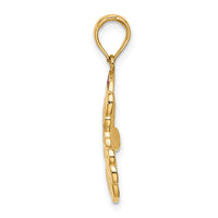 14K w/ Enamel Santa Face Charm-K6992
