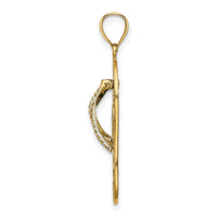 14K Enamel Palm Tree Beach Scene Flip-Flop Charm-K7003