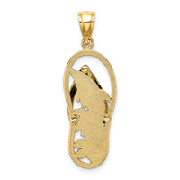 14K Enamel Dolphin Flip-Flop Charm-K7004