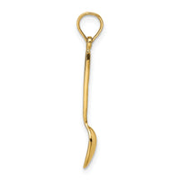 14K 3-D W/ Black Enamel Table Spoon Charm-K7017