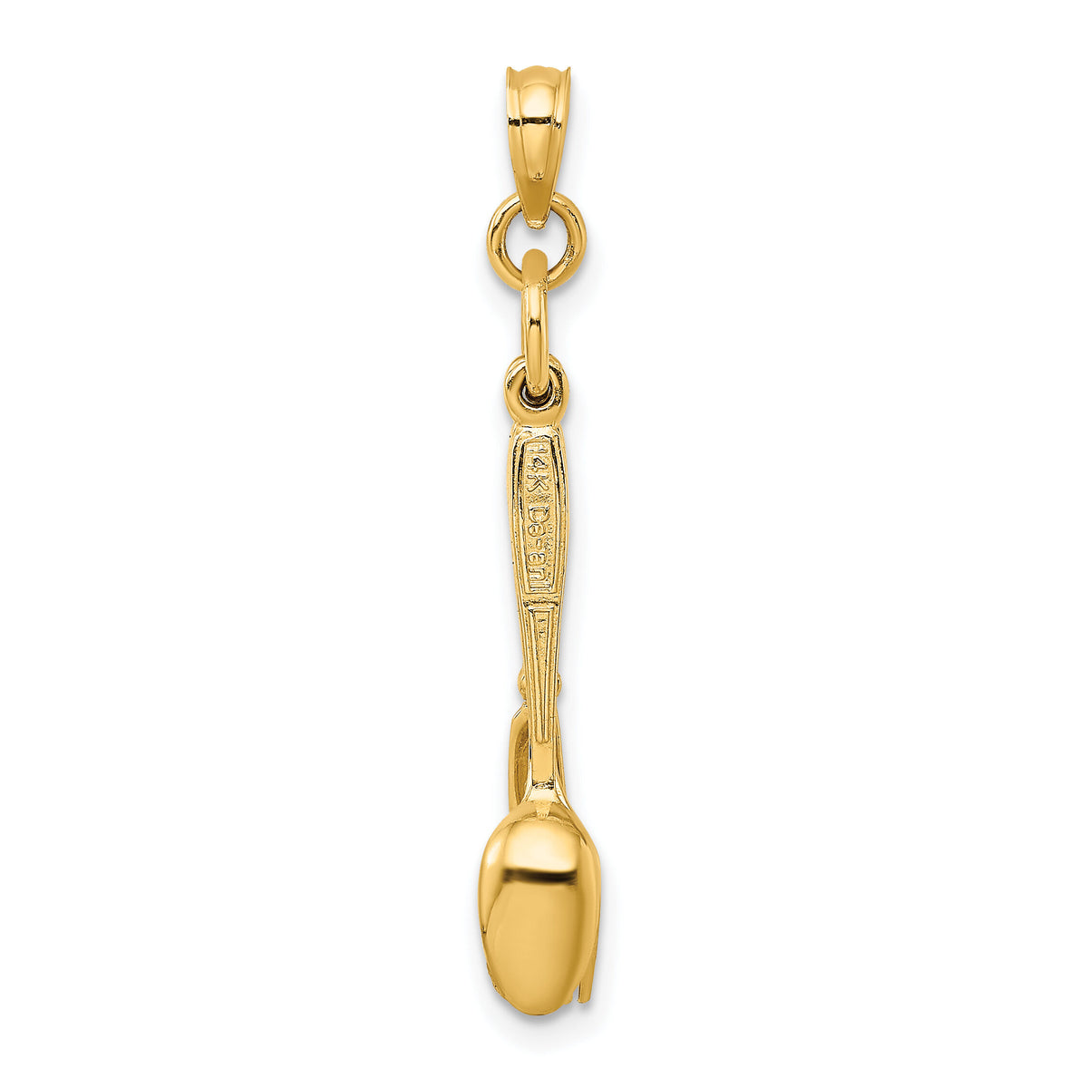 14K 3-D Enamel Knife, Fork, Spoon Moveable Charm-K7020
