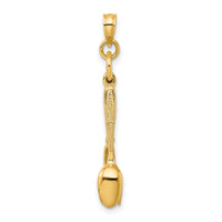 14K 3-D Enamel Knife, Fork, Spoon Moveable Charm-K7020