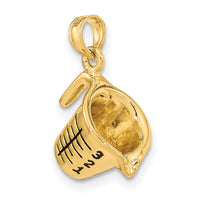 14K w/ Enamel 3-D Measuring Cup Charm-K7023