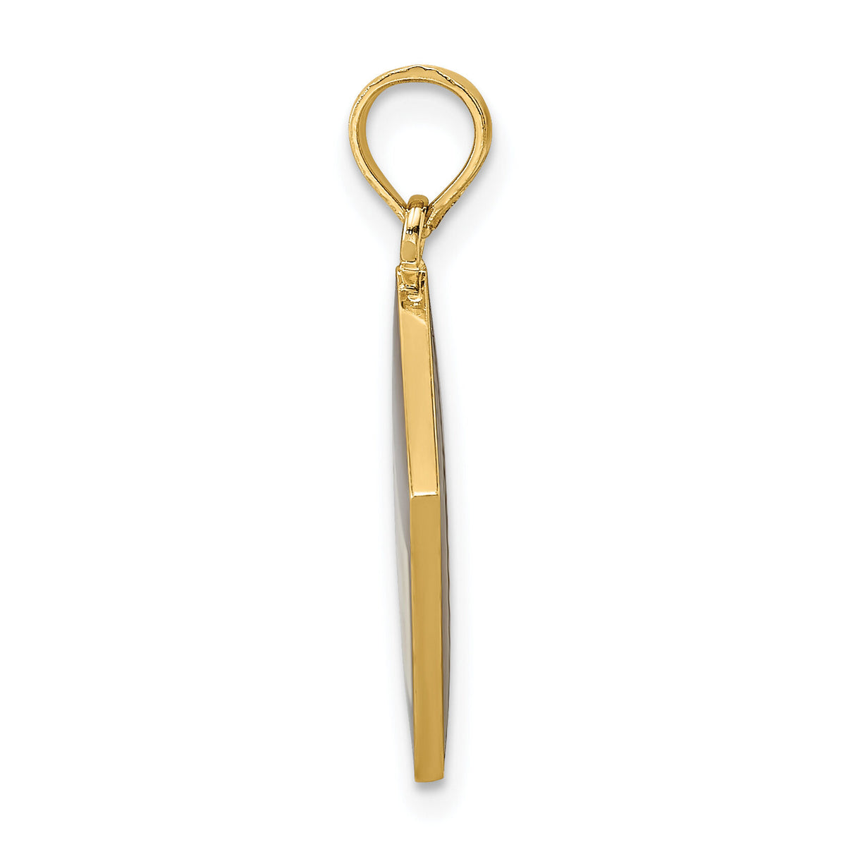 14K W/ Black Enamel 3-D Cook Book Charm-K7024