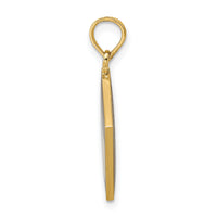 14K W/ Black Enamel 3-D Cook Book Charm-K7024
