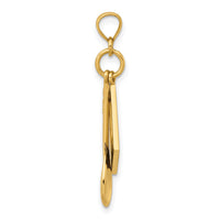 14K 3-D Cook Book W/ Black Enamel and Spoon Charm-K7026
