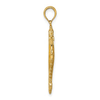 14K 3-D Enamel Seahorse Charm-K7045