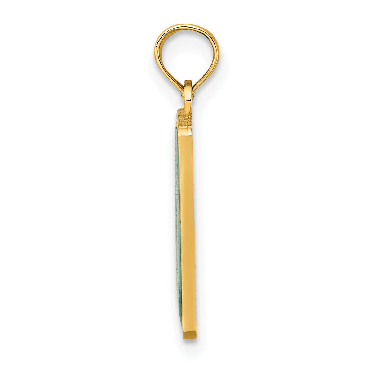 14K EXIT 0 / CAPE MAY with Green Enamel Charm-K7059