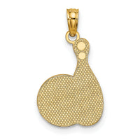 14K Enamel Bowling Ball and Pin Charm-K7066