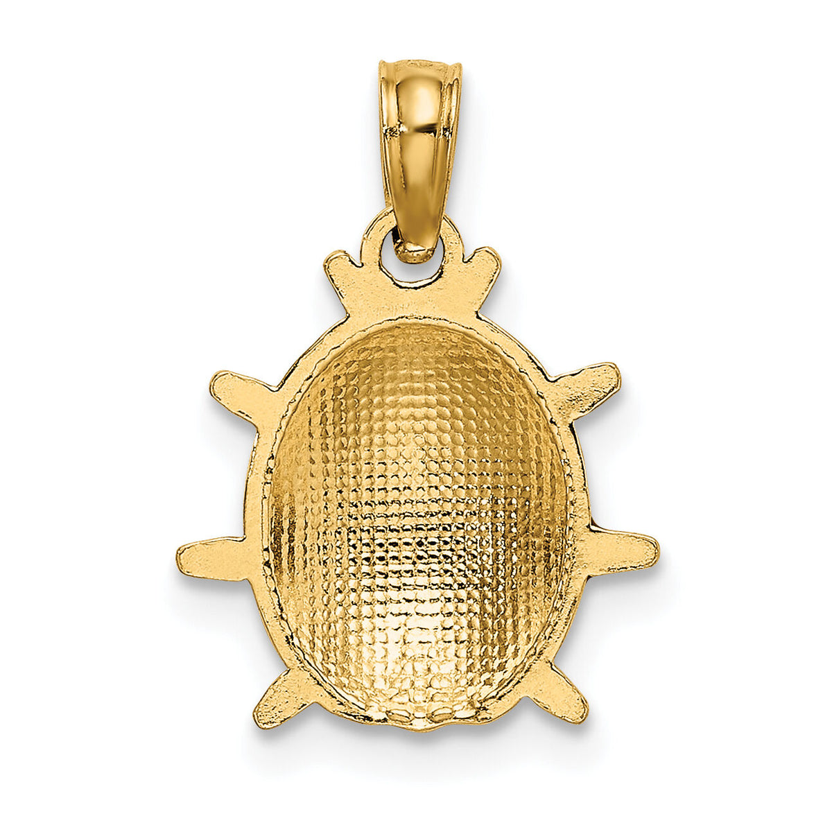 14K Enameled Ladybug Charm-K7068