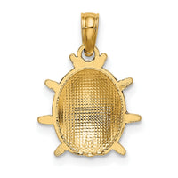14K Enameled Ladybug Charm-K7068