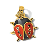 14K Enameled Ladybug Charm-K7068