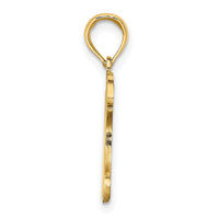 14K Brown, Tan and Black Enamel Turtle Charm-K7084