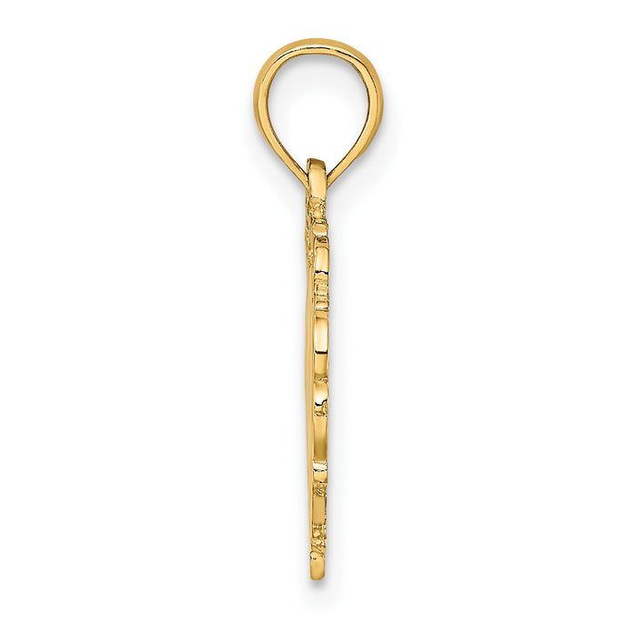 14K Love In Heart Charm-K7098