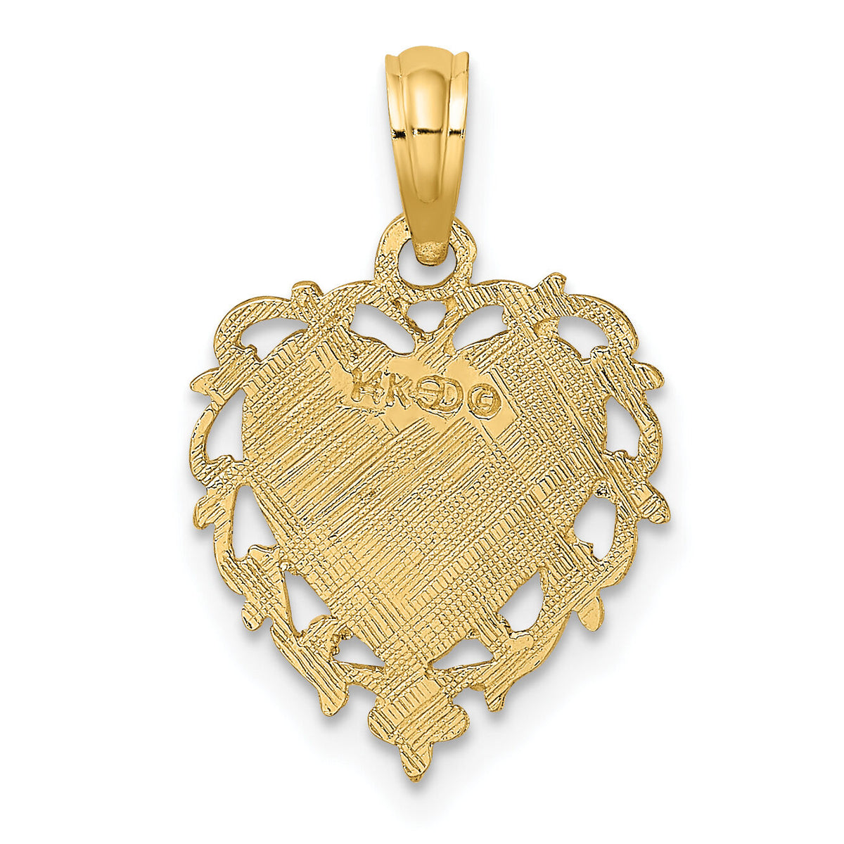 14K Love In Heart Charm-K7098