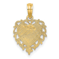 14K Love In Heart Charm-K7098