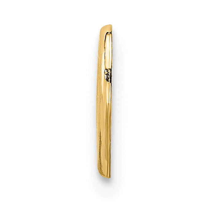 14K Polished Mini Floating Heart Slide-K7108