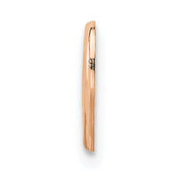 14K Rose Polished Heart Chain Slide-K7108R