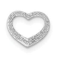 14K White Gold Mini Floating Heart Slide-K7108W