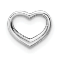 14K White Gold Mini Floating Heart Slide-K7108W