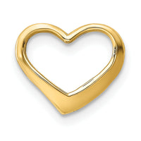 14K Floating Heart Charm-K7119