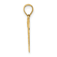 14K Doves In Heart Charm-K7129