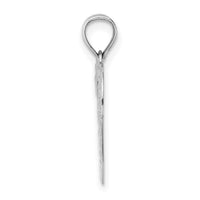 14K White Gold Doves In Heart Charm-K7129W
