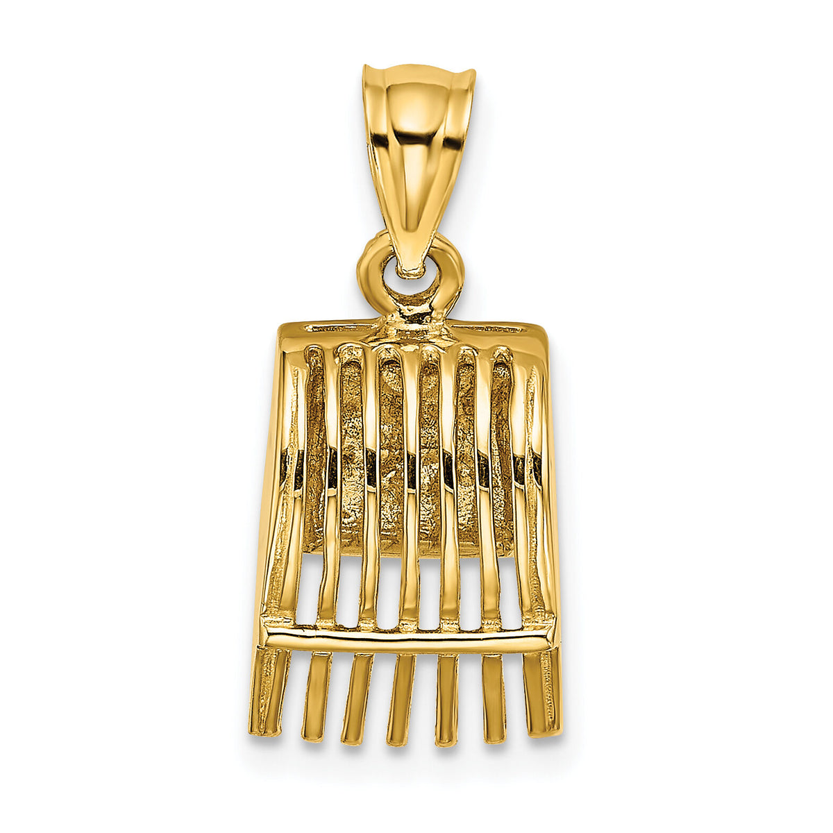 14K 3D Cranberry Scoop Charm-K7134