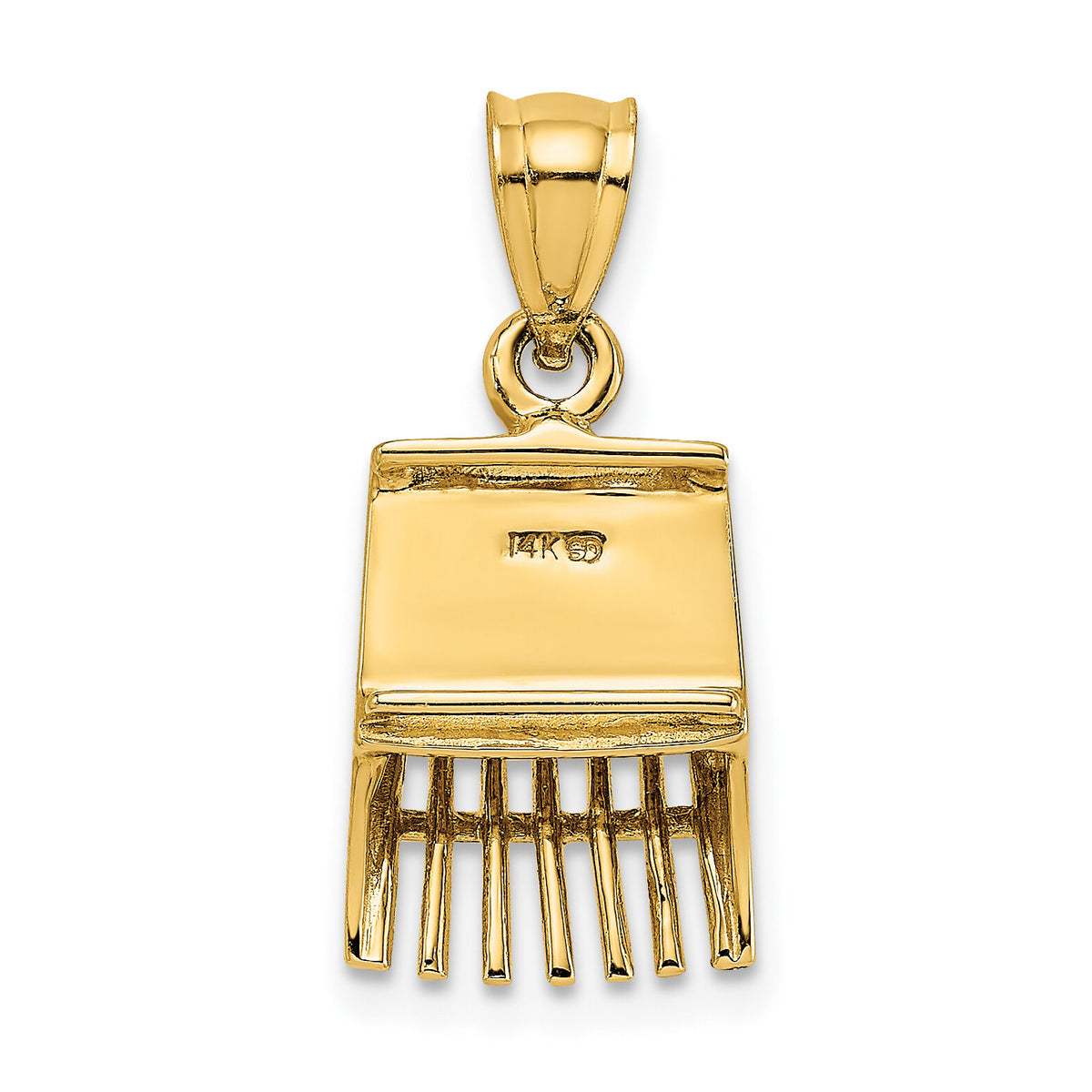 14K 3D Cranberry Scoop Charm-K7134