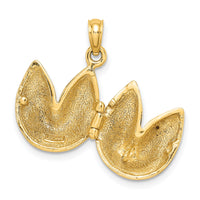 14K 3-D Opens Fortune Cookie Charm-K7137