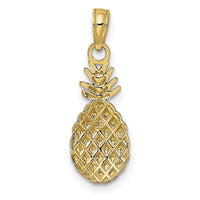 14K Textured Pineapple Charm-K7138