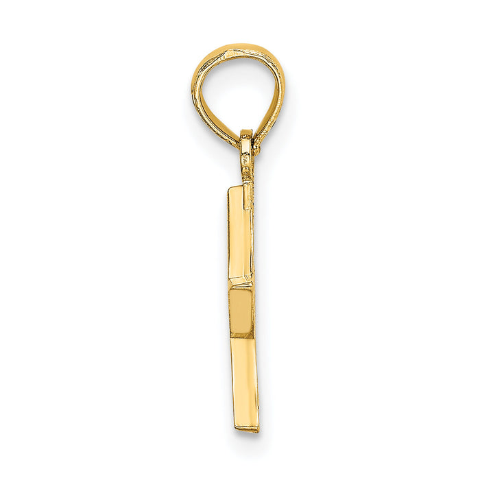 14K Cut-out Star Charm-K7141