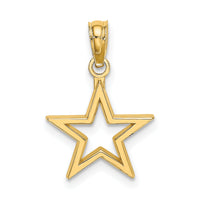 14K Cut-out Star Charm-K7141