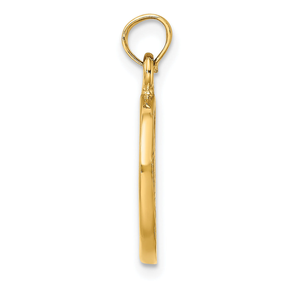 14K Chicago Skyline In Circle Frame Charm-K7143