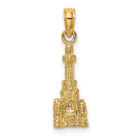 14K 3D Chicago Water Tower Charm-K7144