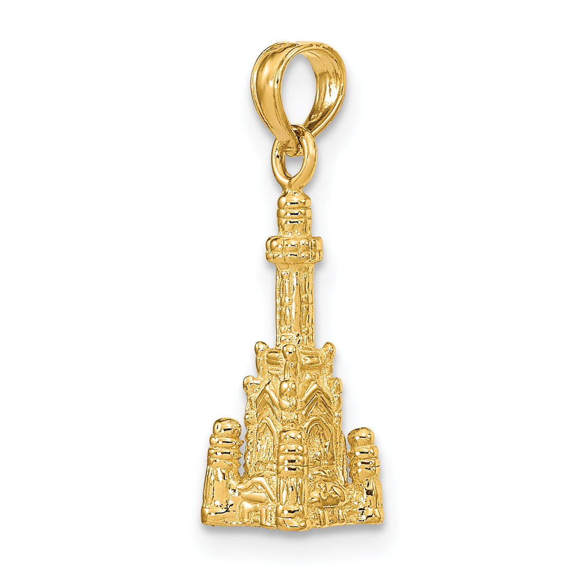 14K 3D Chicago Water Tower Charm-K7144