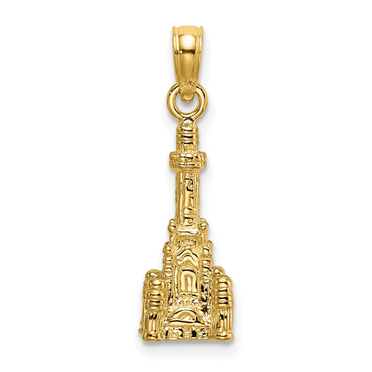 14K 3D Chicago Water Tower Charm-K7144