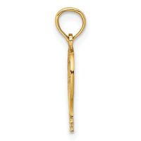 14K Cut-Out Flat Hot Air Balloon Charm-K7148