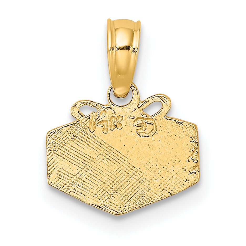 14K Wrapped Gift Box Charm-K7149